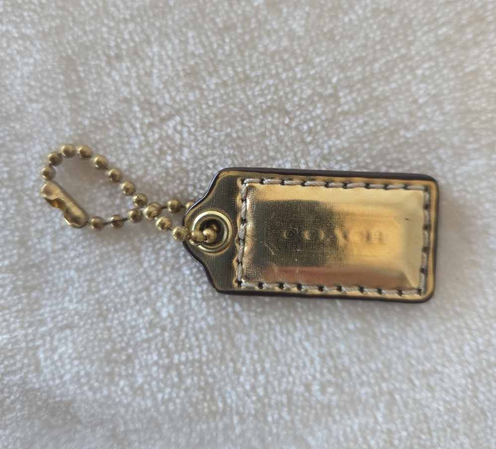 Coach Metallic Gold Hang Tag